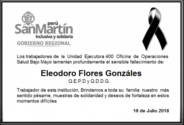 CONDOLENCIAS