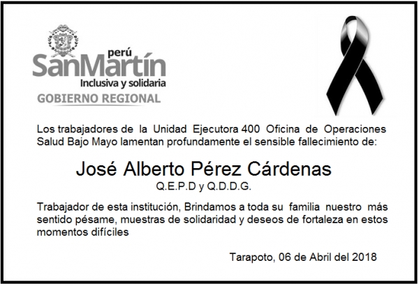 CONDOLENCIAS