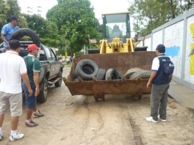 RECOJO DE CRIADEROS DEL AEDES AEGYPTI EN TARAPOTO