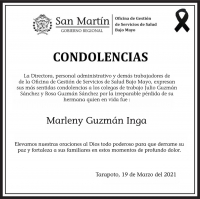 CONDOLENCIAS